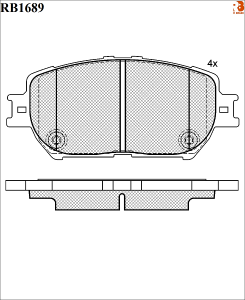 R BRAKE RB1689