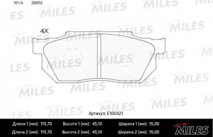 MILES E100421
