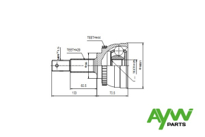 AYWIPARTS AW1510089A