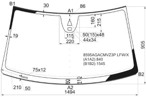 KMK GLASS 8595AGACMV3P