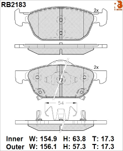 R BRAKE RB2183