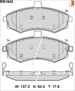 R BRAKE RB1643