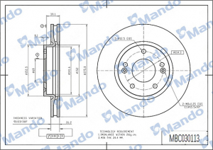 MANDO MBC030113