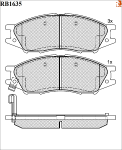 R BRAKE RB1635