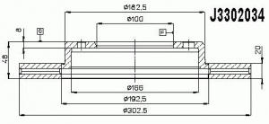 NIPPARTS J3302034